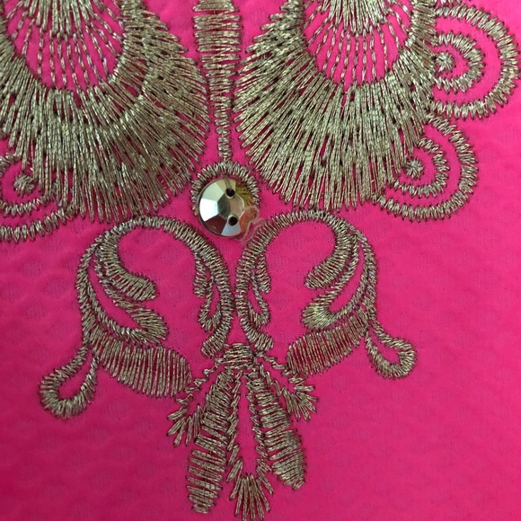 NWT Lilly Pulitzer Tina Stretch Shift in hot pink - Picture 12 of 12